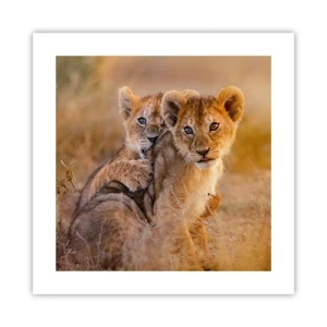 Affisch - Stör inte! Vi har kul - 40x40 cm