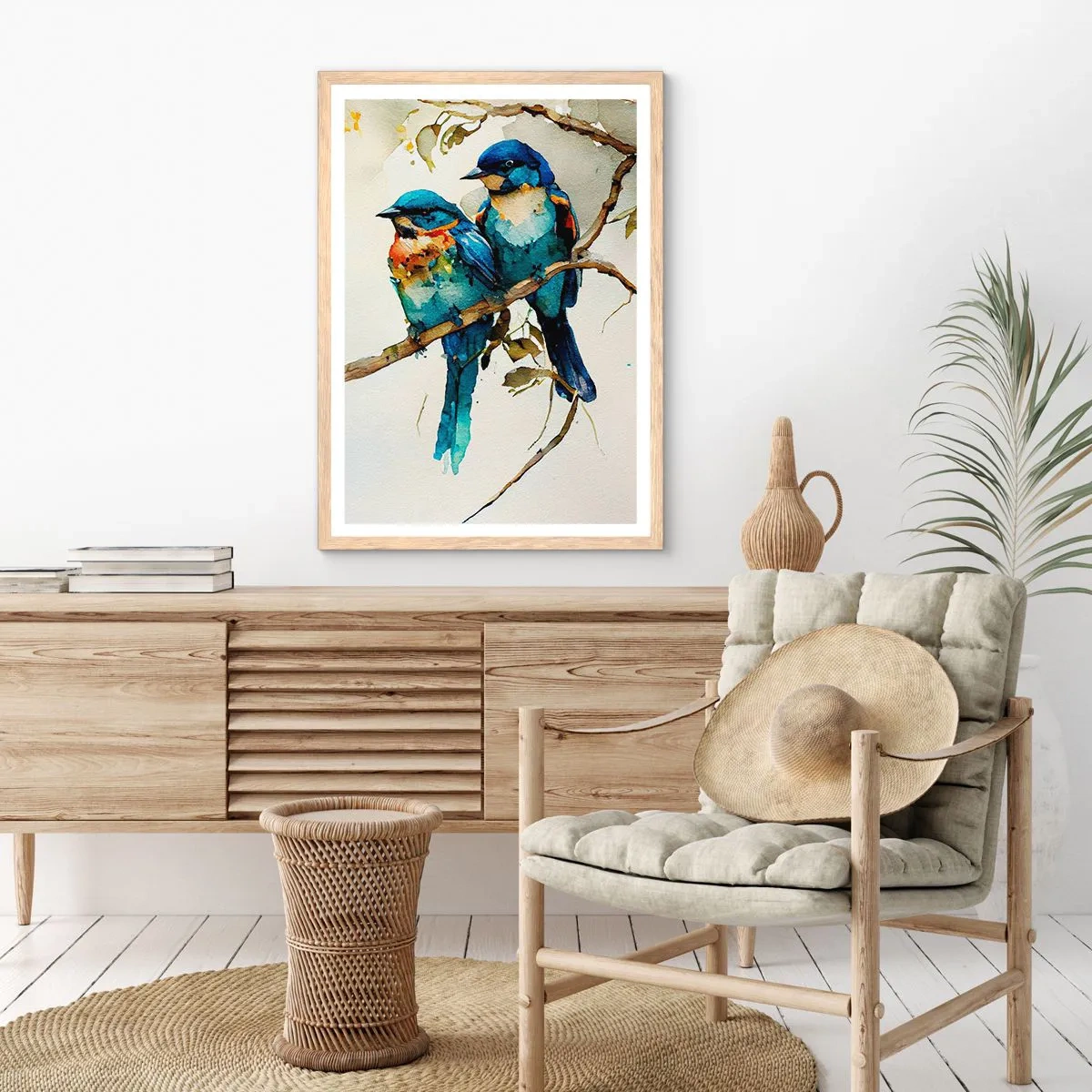 Affisch i ram av ljusek - Sur? - 70x100 cm