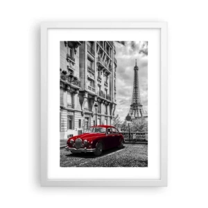 Affisch i vit ram - Rovdjuret i staden - 30x40 cm