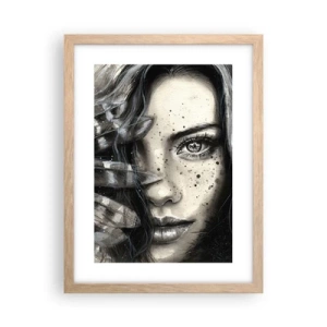 Affisch i ram av ljusek - Vild skönhet - 30x40 cm