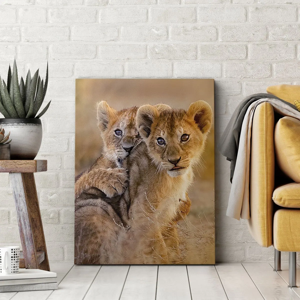 Canvastavla - Bild på duk - Stör inte! Vi har kul - 45x80 cm