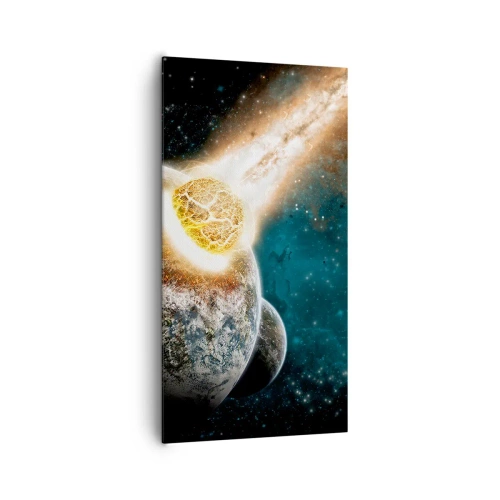 Canvastavla - Bild på duk - Förödelse eller födsel? - 65x120 cm