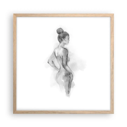 Affisch i ram av ljusek - Vacker som målandet - 50x50 cm