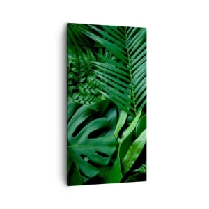 Canvastavla - Bild på duk - Omgärdade av grönskan - 55x100 cm