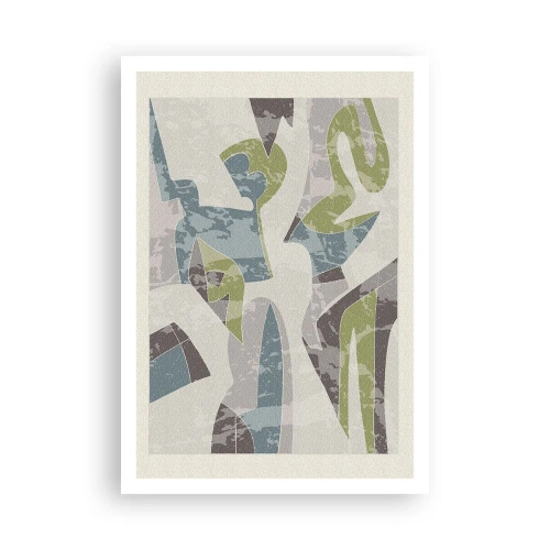 Affisch - Komposition bakom glas - 70x100 cm