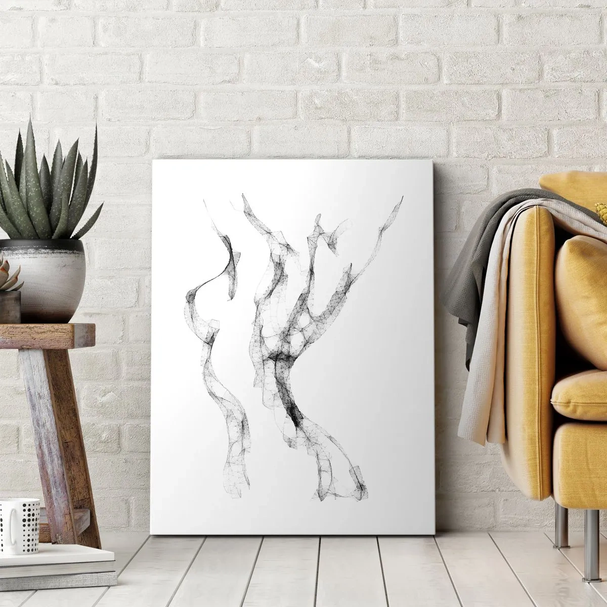 Canvastavla - Bild på duk - Vacker och stark - 45x80 cm