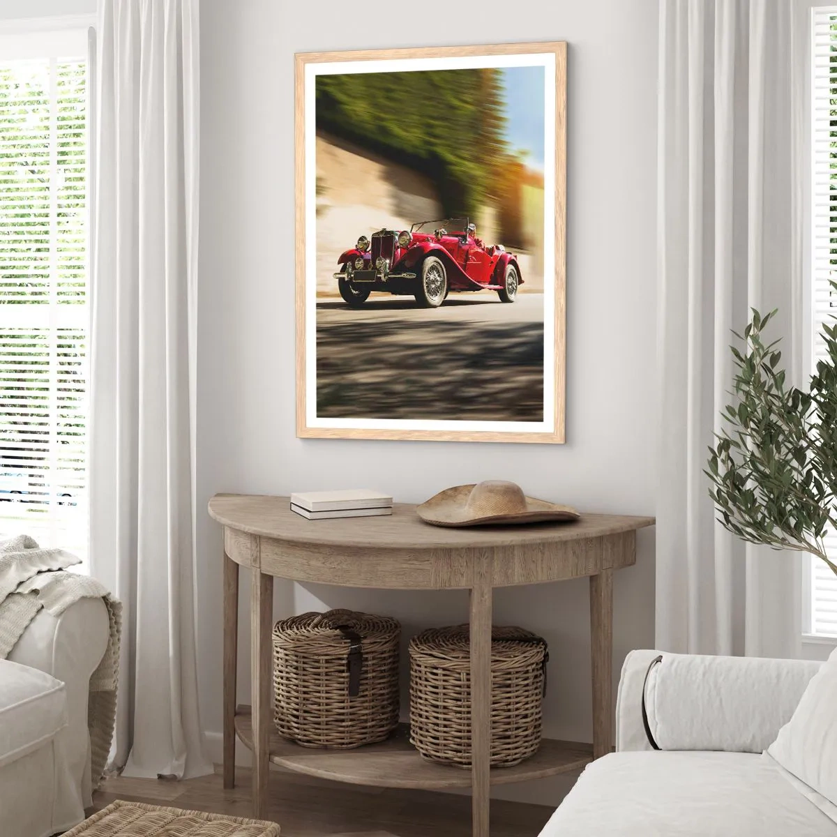 Affisch i ram av ljusek - Vackrare än Nike från Samothrakis - 70x100 cm