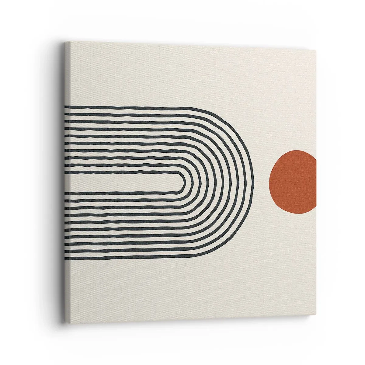 Canvastavla - Bild på duk - Formernas och färgernas magnetism - 30x30 cm