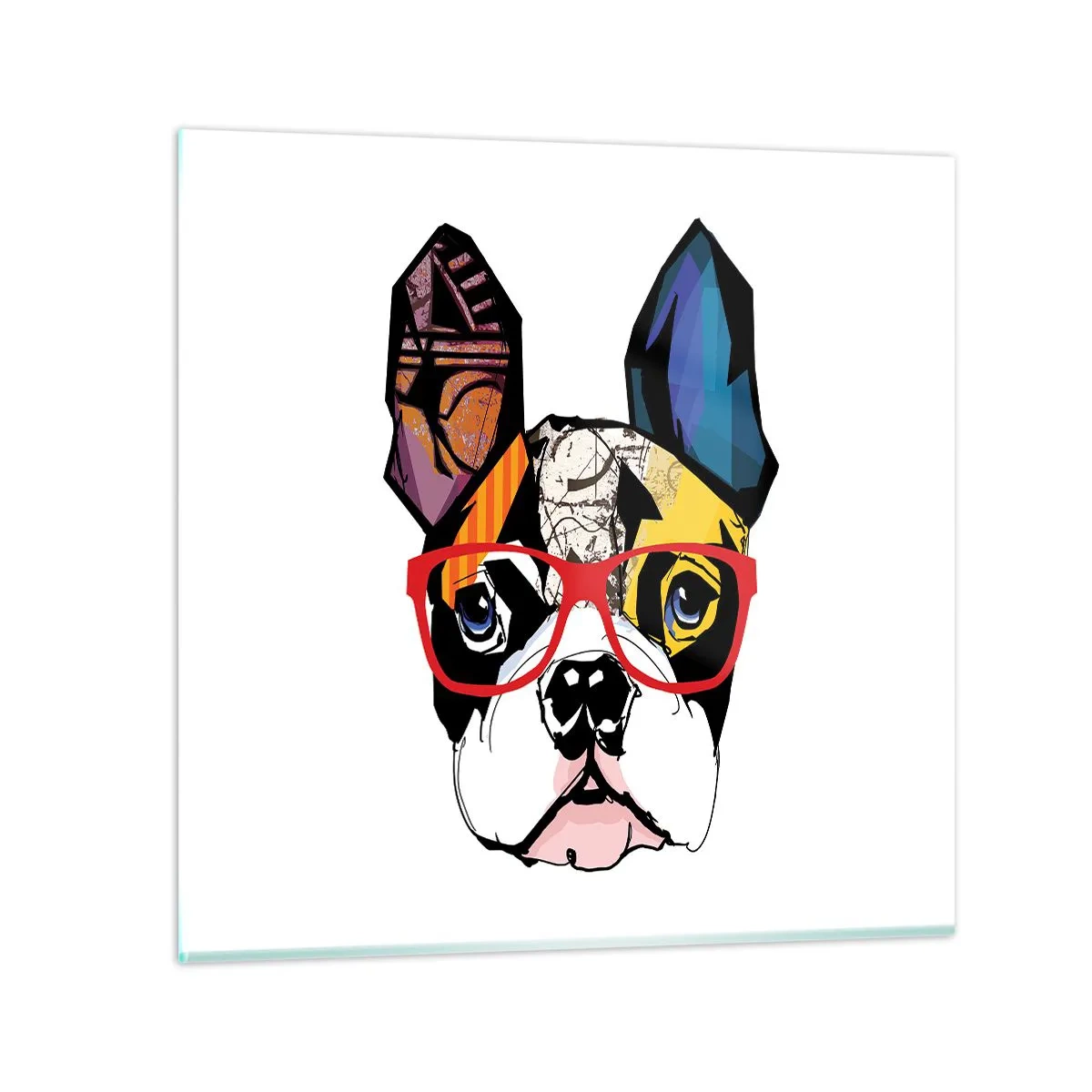 Glastavla - Bild på glas - Intellektuell - 60x60 cm