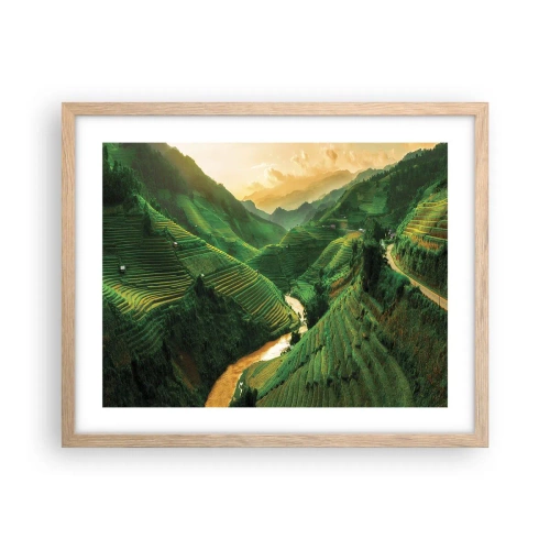 Affisch i ram av ljusek - Vietnamesisk dal - 50x40 cm