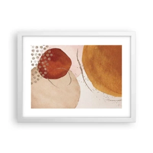 Affisch i vit ram - Rundhet och rörelse - 40x30 cm