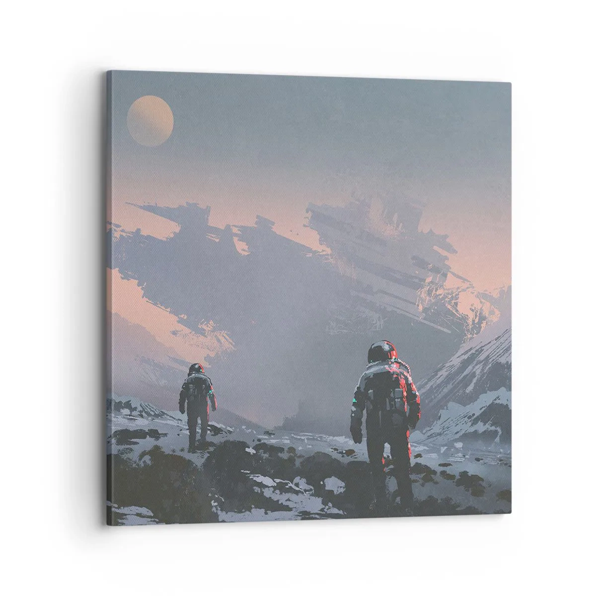 Canvastavla - Bild på duk - Under en okänd stjärna - 70x70 cm