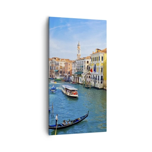 Canvastavla - Bild på duk - Den mest otypiska gatutrafiken i världen - 55x100 cm