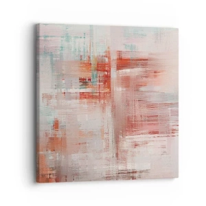 Canvastavla - Bild på duk - Dimmigt. Rosa - 30x30 cm