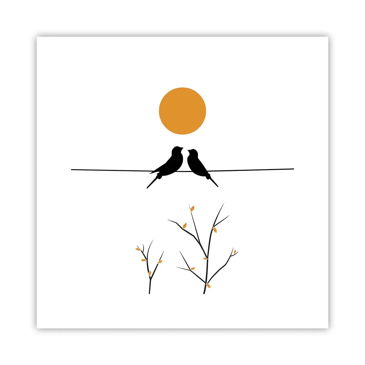 Affisch - Näktergalens kväll - 30x30 cm