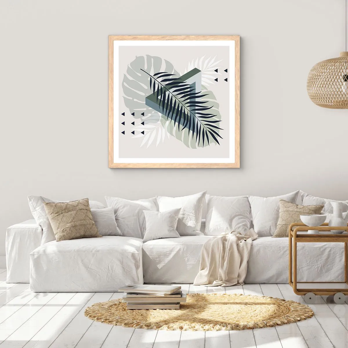 Affisch i ram av ljusek - Natur och geometri – två ordningar? - 50x50 cm