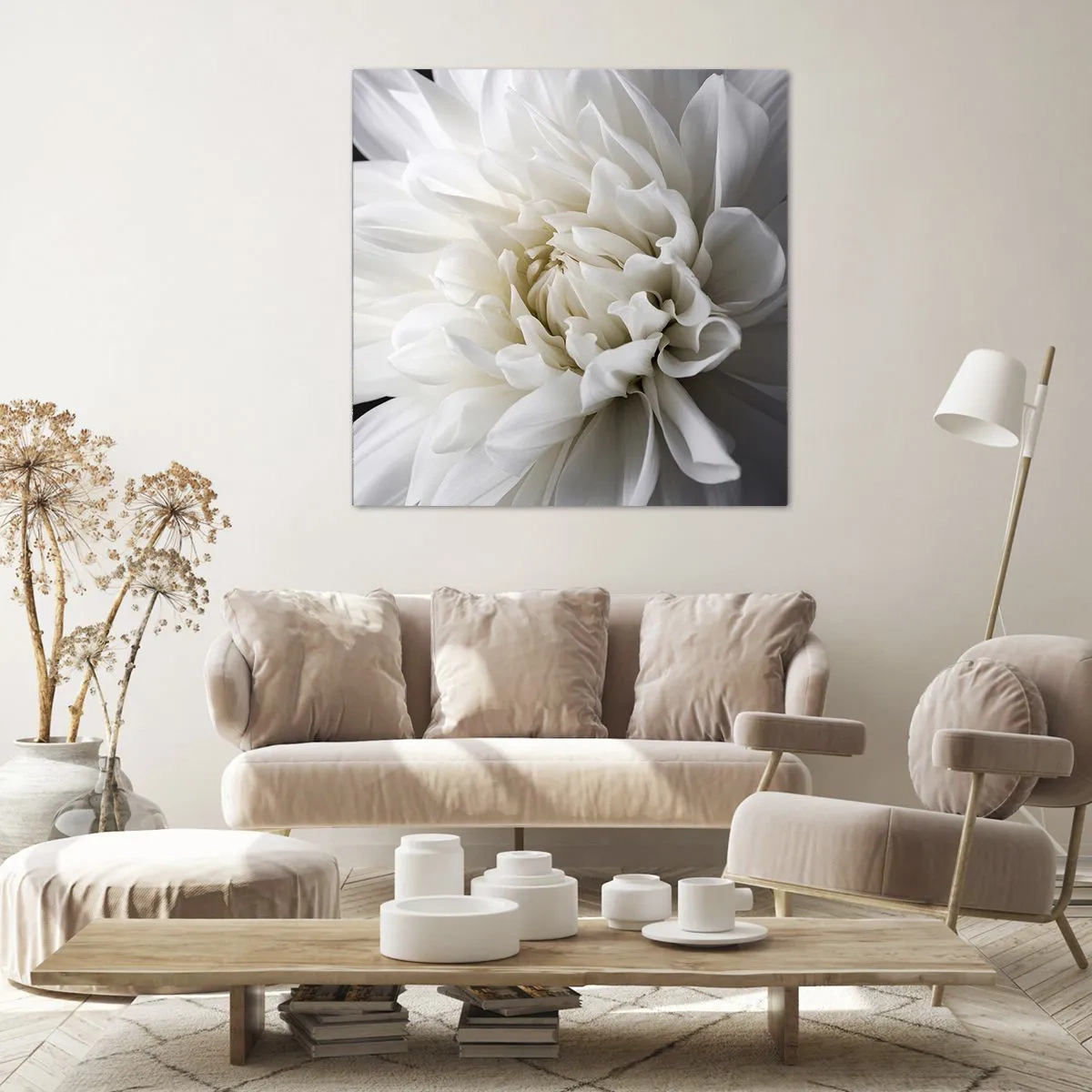 Canvastavla - Bild på duk - En bruds morgon - 60x60 cm