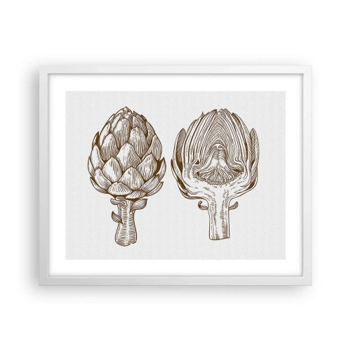 Affisch i vit ram - Anatomilektion - 50x40 cm
