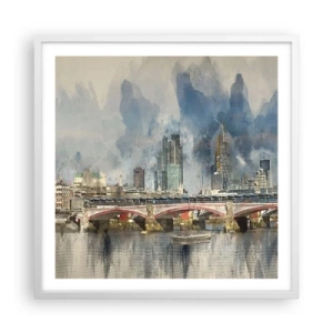 Affisch i vit ram - London i hela sin prakt - 60x60 cm