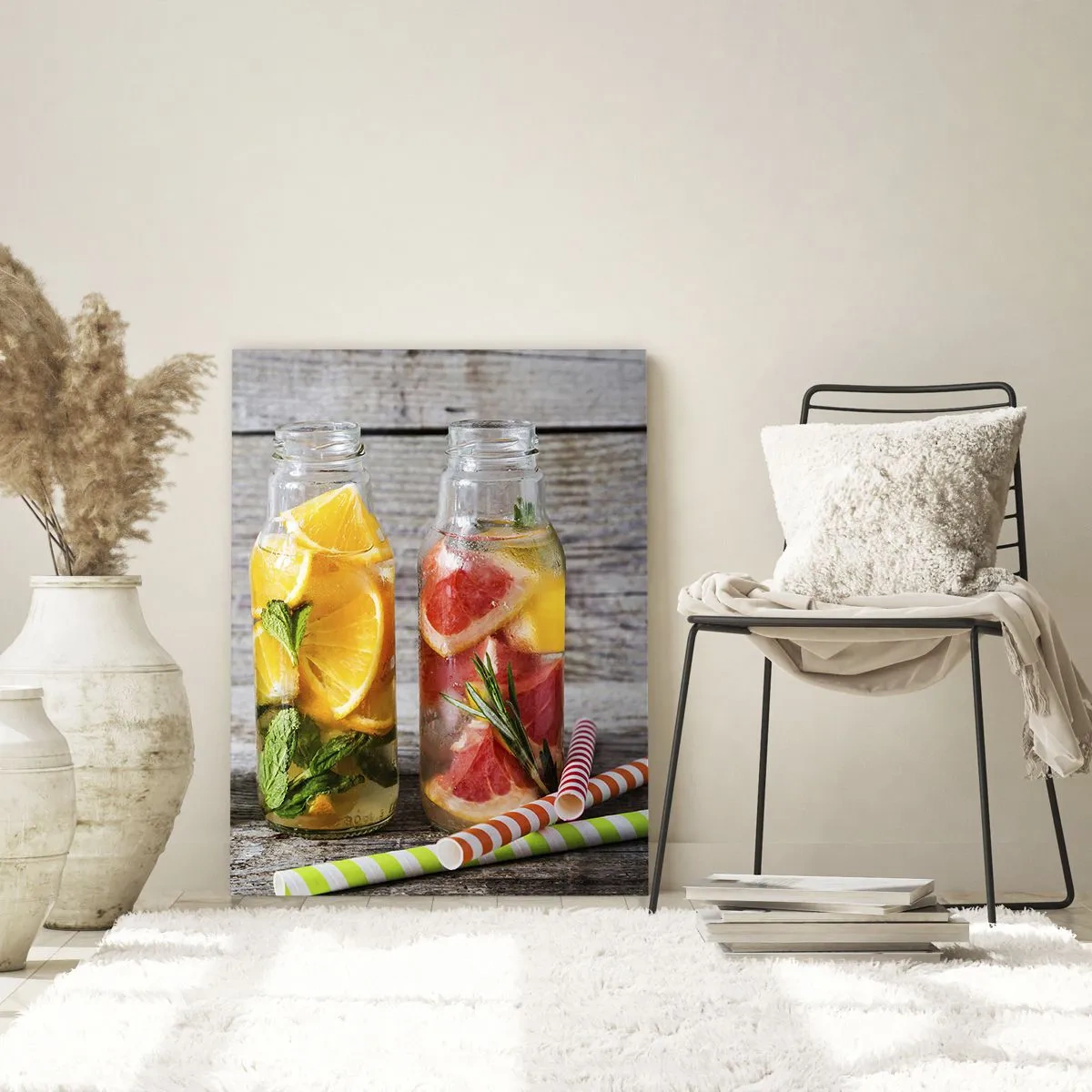 Glastavla - Bild på glas - Hälsa ur naturen - 50x70 cm