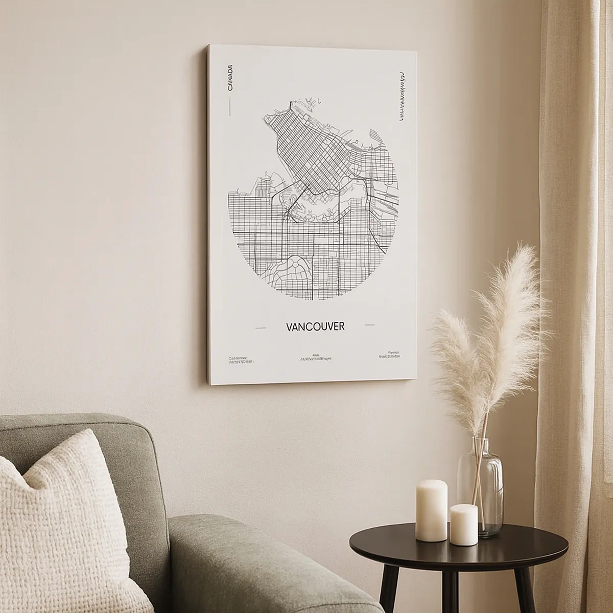 Canvastavla - Bild på duk - Vacouvers anatomi - 50x70 cm