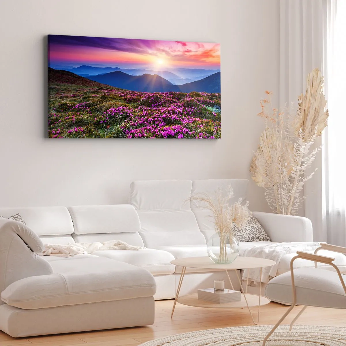Canvastavla - Bild på duk - Doftande örter - 100x40 cm