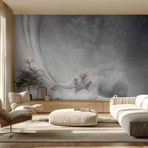 Fototapet Standard Eco - Avslöja hemligheten - Abstraktion, Elefant, Grafik - 300x210 cm