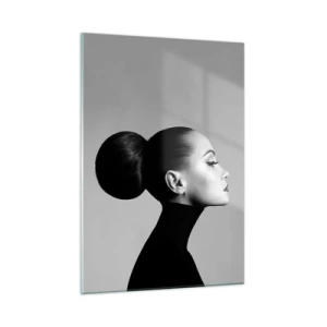 Glastavla - Bild på glas - Samtida Nefretete - 50x70 cm