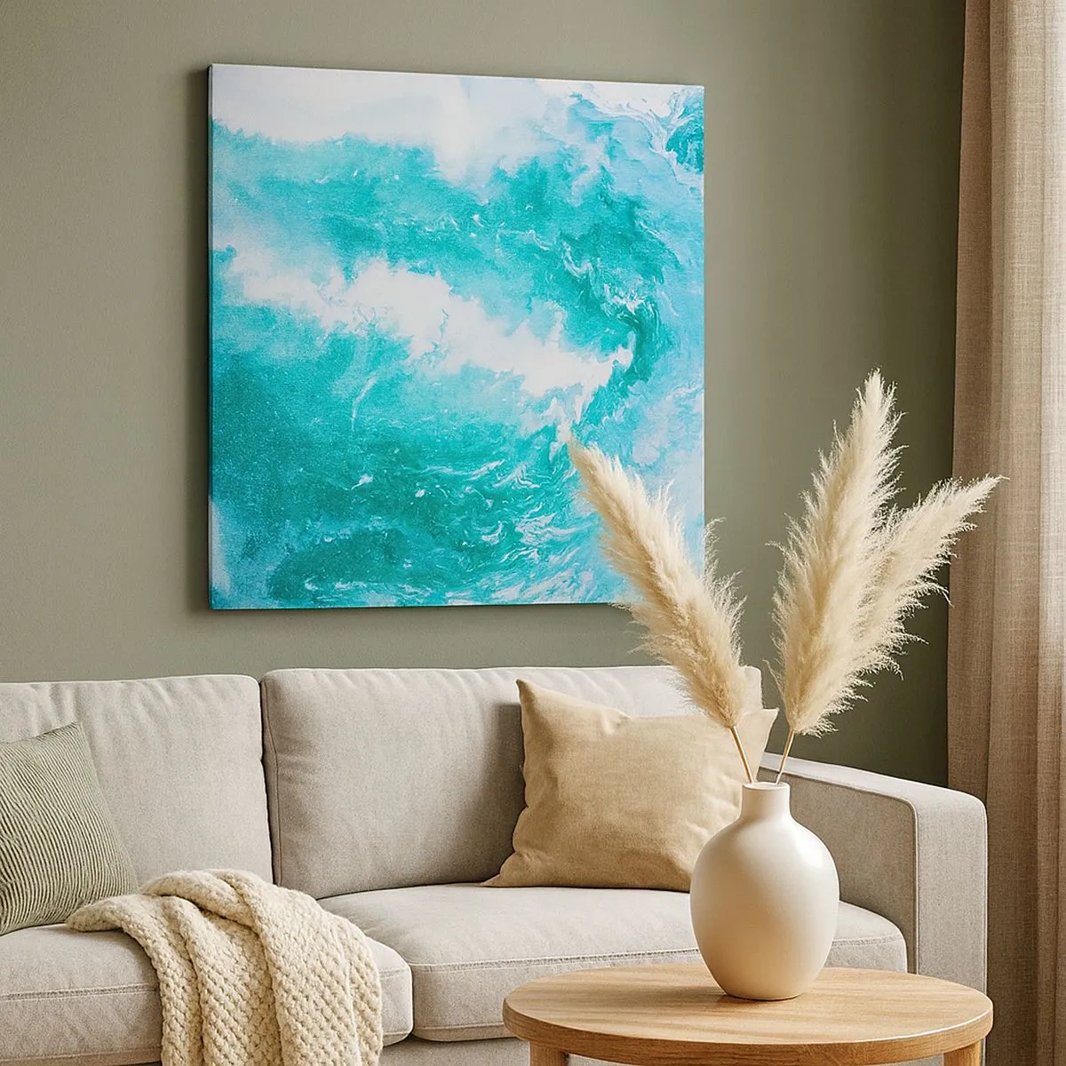 Canvastavla - Bild på duk - I elementets kärna - 30x30 cm