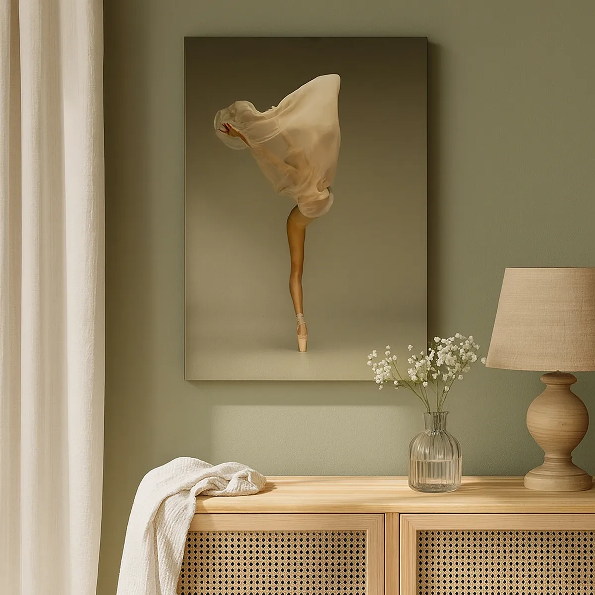 Canvastavla - Bild på duk - Den lyfter snart - 50x70 cm