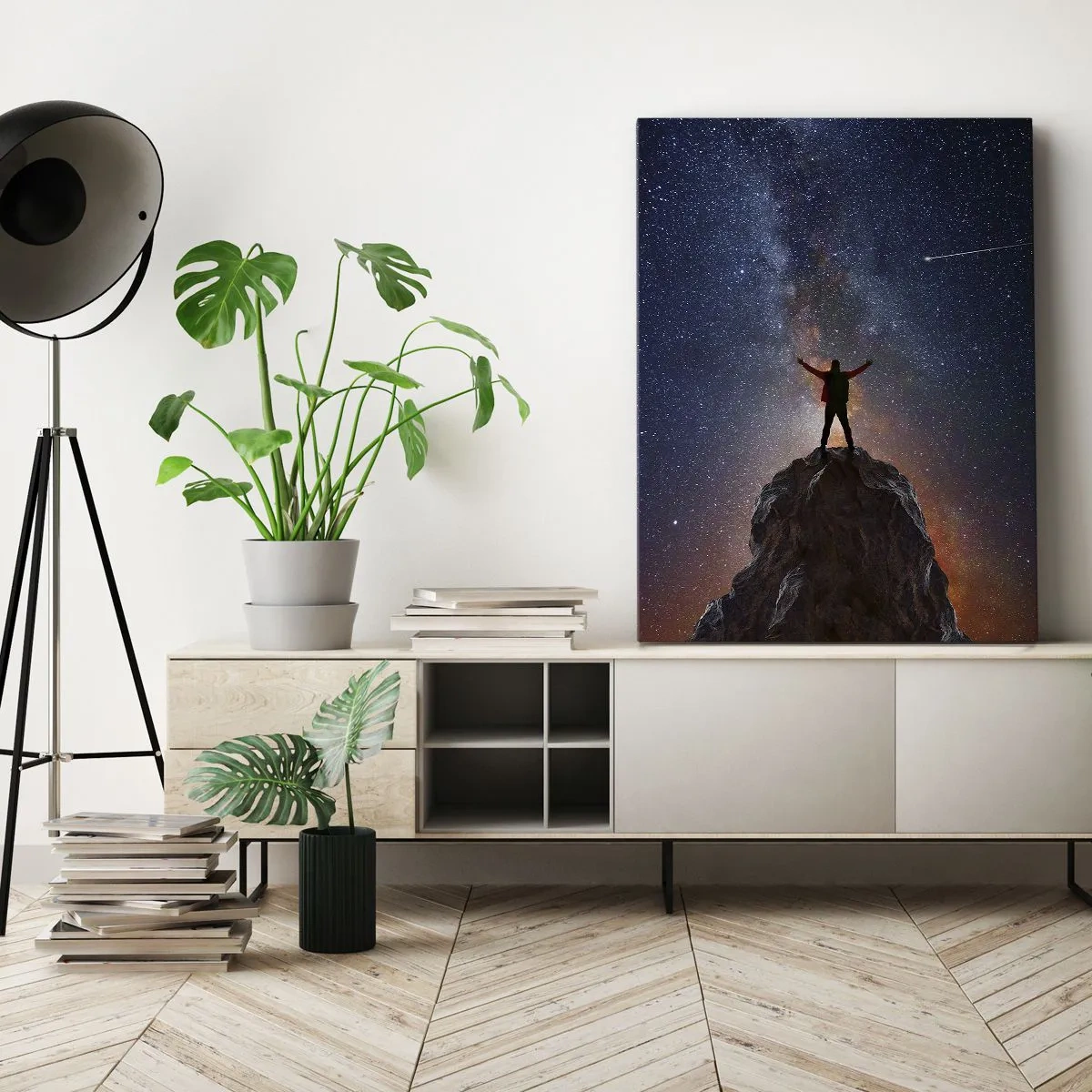 Canvastavla - Bild på duk - Kraften är med mig! - 55x100 cm
