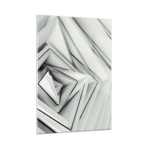 Glastavla - Bild på glas - Blommande vassa kanter - 50x70 cm