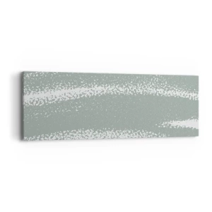 Canvastavla - Bild på duk - Abstraktion i vinterstämning - 90x30 cm