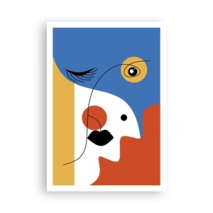 Affisch - Dekonstruerat porträtt - 70x100 cm