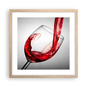 Affisch i ram av ljusek - Färg - rörelse - ljud - 40x40 cm