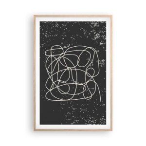 Affisch i ram av ljusek - Vilsegångna tankar - 61x91 cm