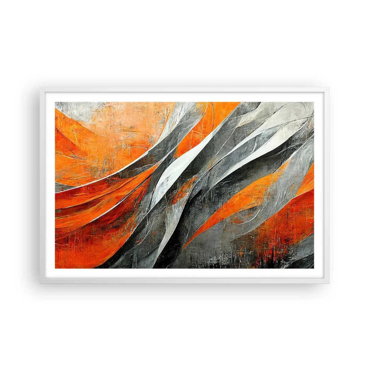 Affisch i vit ram - Värme och kyla - 91x61 cm