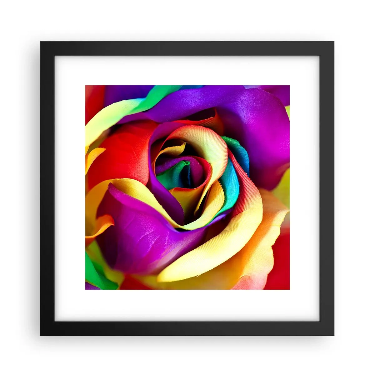 Affisch i svart ram - Det är omöjligt - 30x30 cm