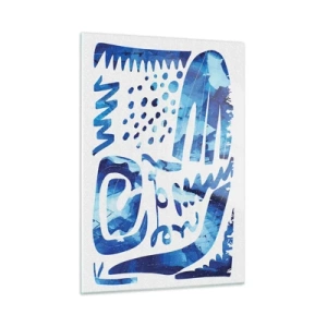 Glastavla - Bild på glas - Tillbaka till rötterna - 50x70 cm