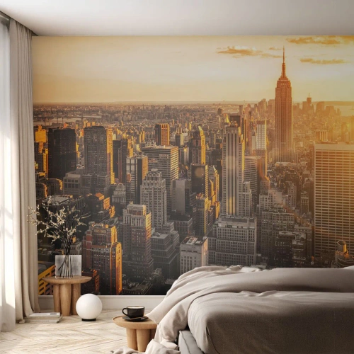 Fototapet Premium Canvas - Växa i solskenet - Stad, New York, Arkitektur - 250x175 cm