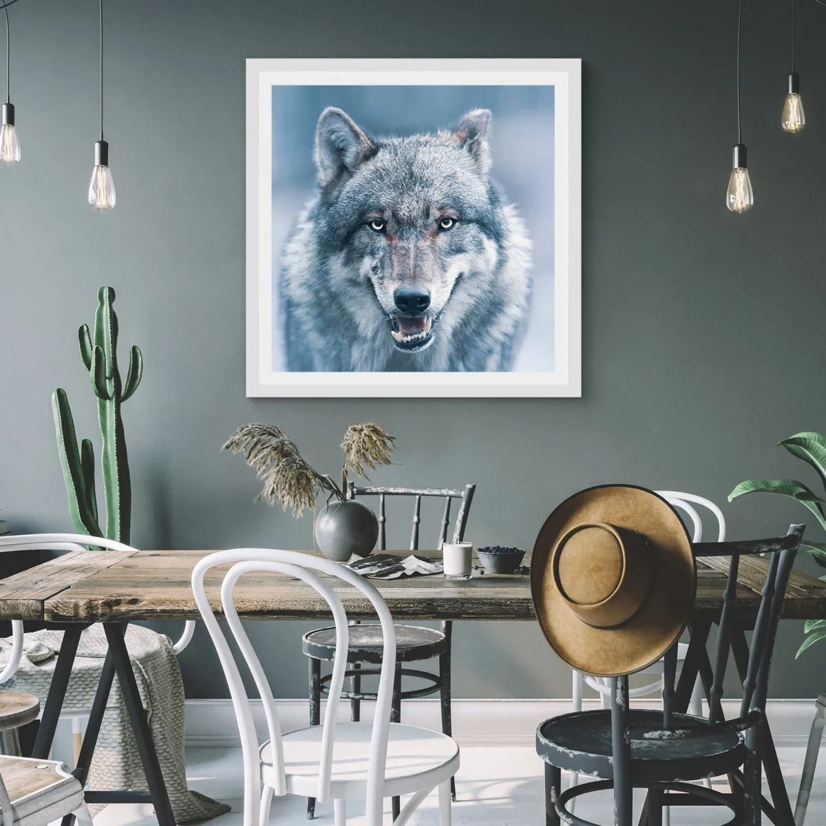 Affisch i vit ram - Tar du utmaningen? - 30x30 cm