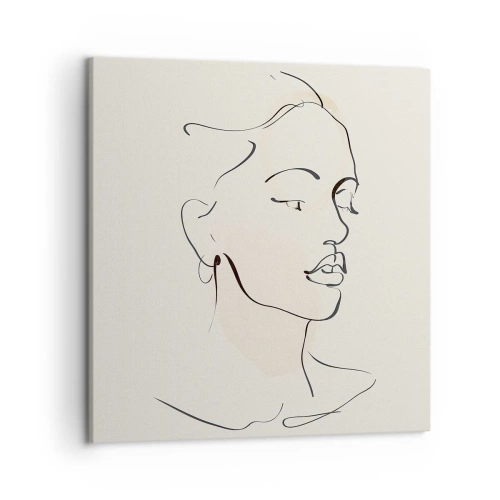 Canvastavla - Bild på duk - Säkra drag - 50x50 cm