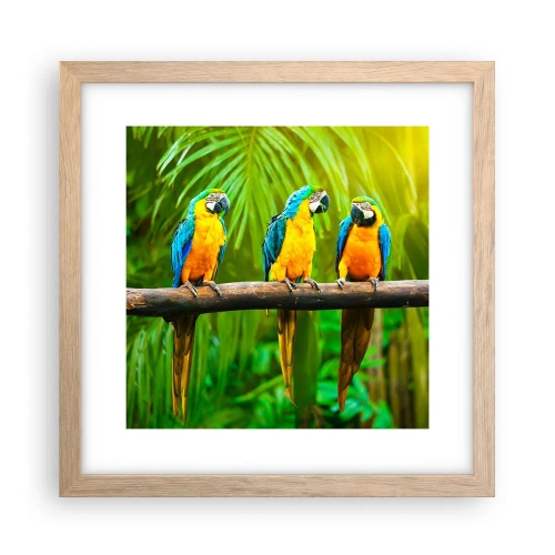 Affisch i ram av ljusek - Har du hört att hon...? - 30x30 cm