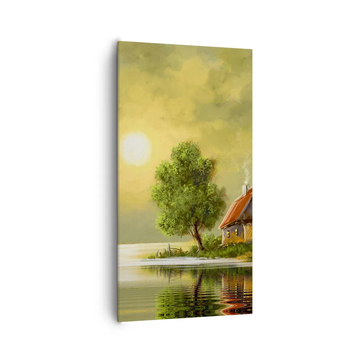 Canvastavla - Bild på duk - Vackert som från en bild - 65x120 cm