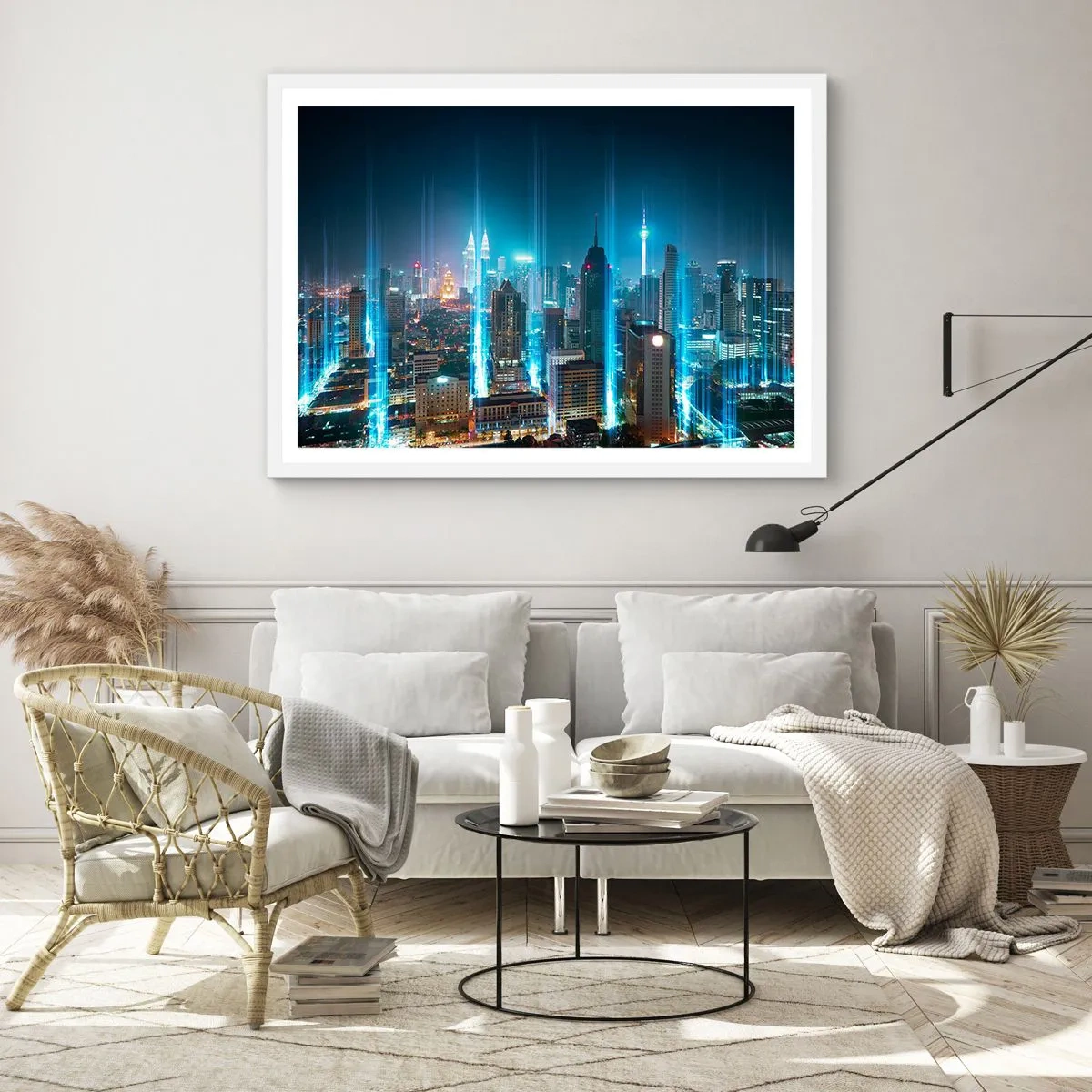 Affisch i vit ram - Himmelsfärd på berlinskt sätt - 100x70 cm