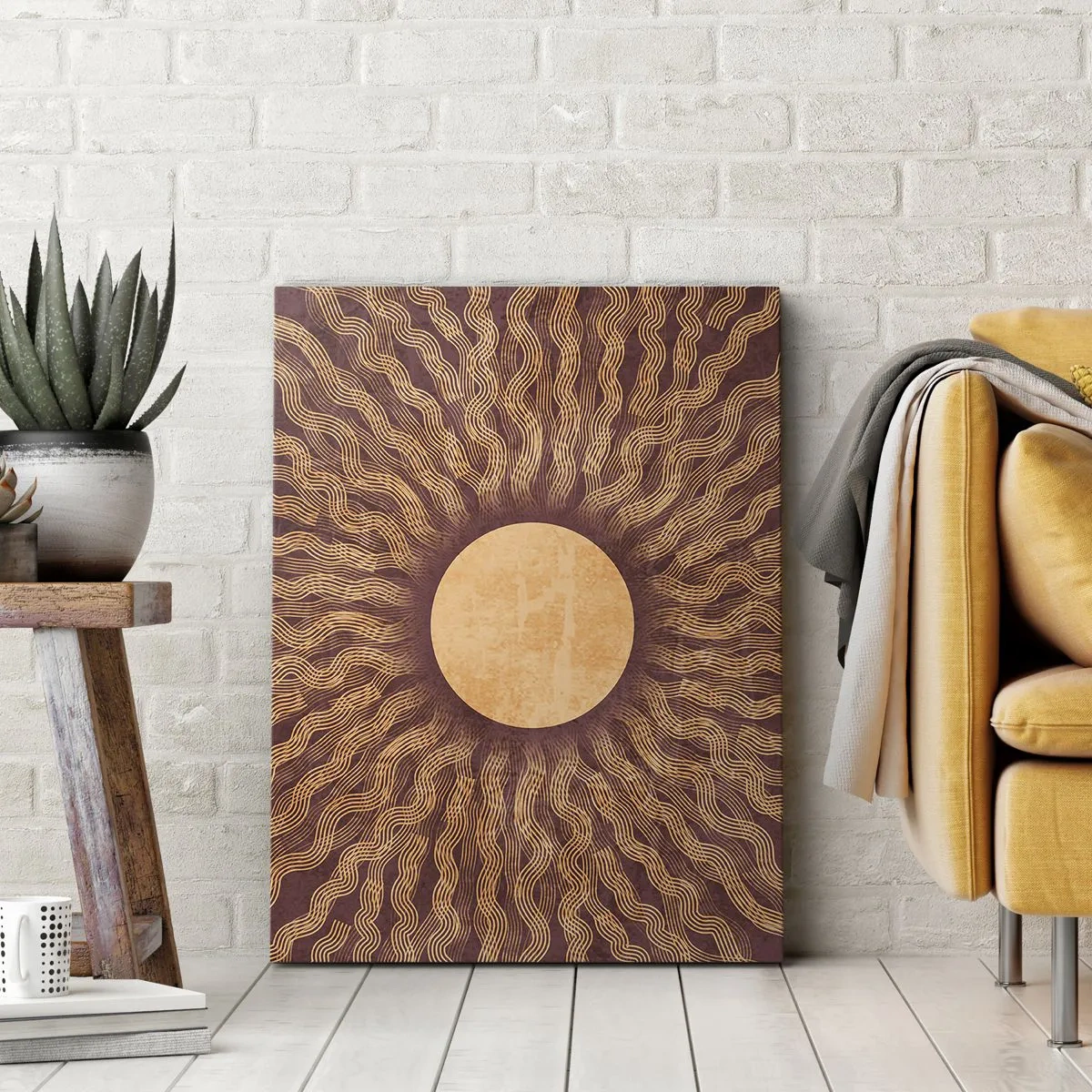 Canvastavla - Bild på duk - Solikon - 50x70 cm