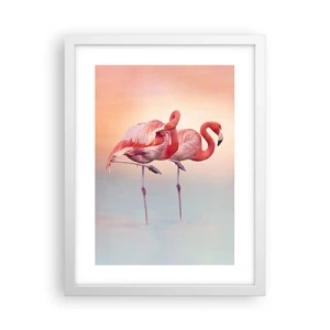 Affisch i vit ram - I solnedgångens färg - 30x40 cm
