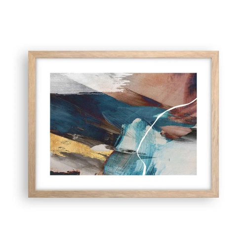 Affisch i ram av ljusek - Med styrka och energi - 40x30 cm