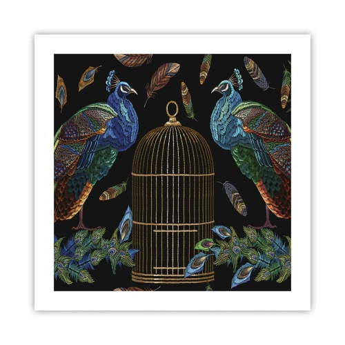 Affisch - I kungliga kläder - 50x50 cm