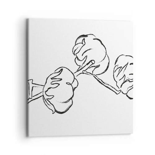 Canvastavla - Bild på duk - Bomullsdun - 70x70 cm